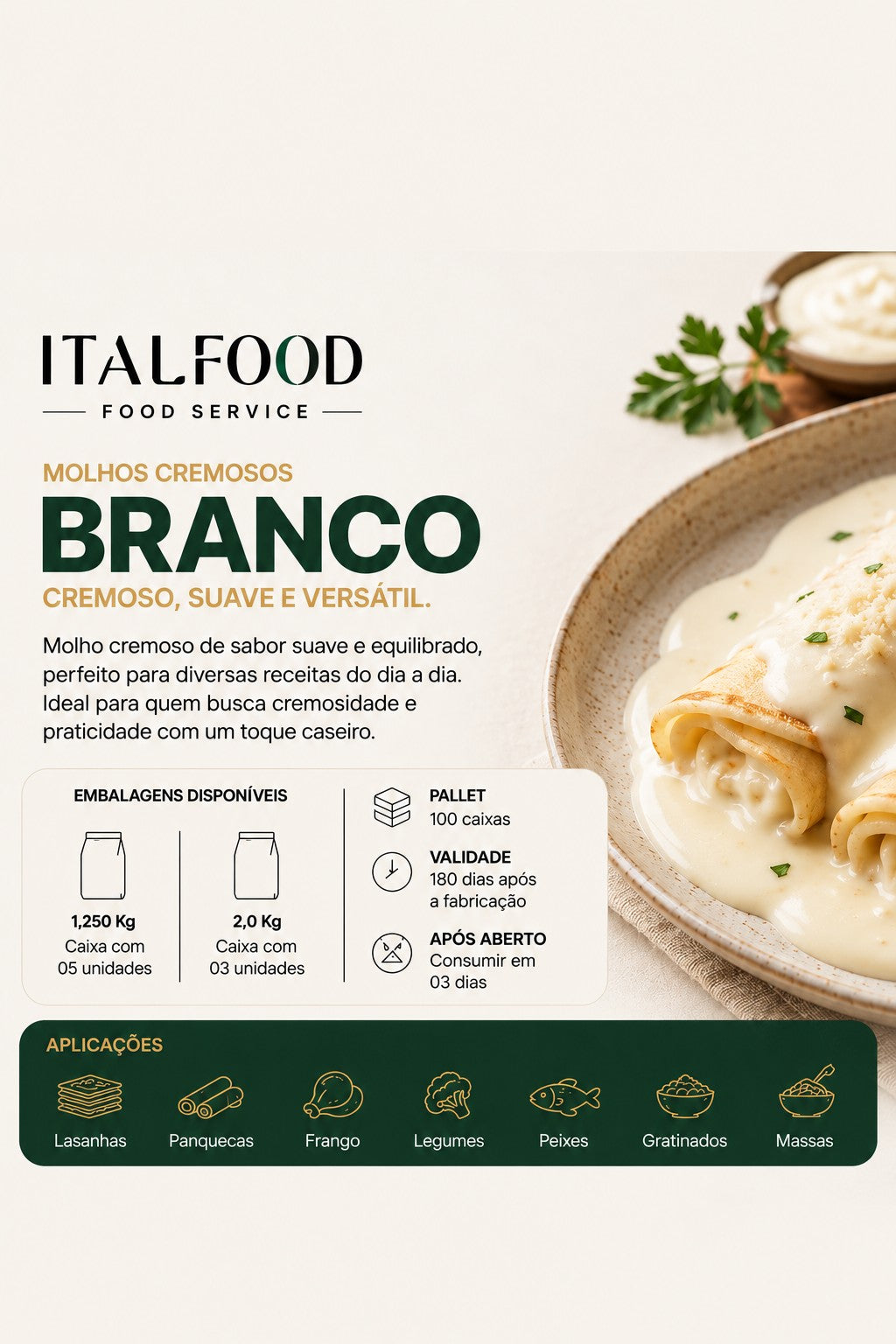 MOLHO BRANCO  1,25 kg